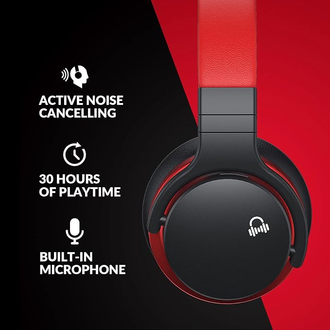 Million Sold Classic E7 Active Noise Cancelling Headphones with Upgraded HD Sound, Wireless Bluetooth Headphones Over The Ear Unequaled Comfort, Vivid Deep Bass, for Home Office Travel Birthday Gift