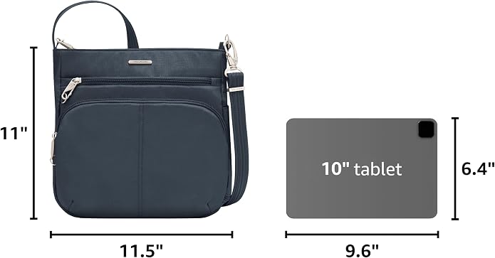 Travelon Anti-Theft Classic North/South Crossbody Bag