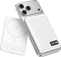 Enyneo Mag.Safe Portable Charger, 10000mAh Battery Pack - Qi2 Certified, 22.5W Fast Charging Wireless Magnetic Power Bank for iPhone 17/ Air/ 16/15/14/13/12 Series, Travel Camping Essential - White