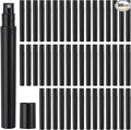 Tanlade 300 Pcs 5ml Mini Spray Bottles Refillable Black Plastic Travel Perfume Atomizer Mouthwash Bottle Cologne Small Sample Containers for Essential Oils Retailers