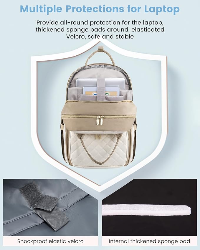 LOVEVOOK Laptop Backpack for Women with Laptop Compartment,Fits 17" Laptop