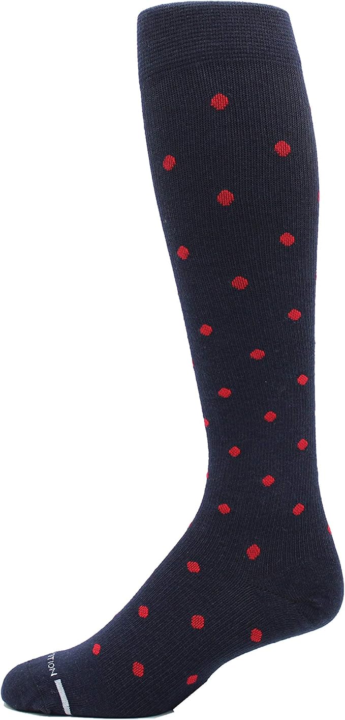Dr. Motion 4 Pairs Men's Athletic Traveler Graduated Compression Knee High Socks