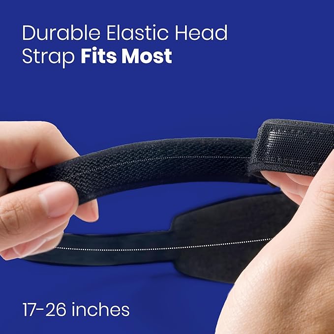 Manta Slim Sleep Mask – Ultra-Light Blackout Eye Mask with Adjustable Eye Cups, Above-the-Ear Elastic Strap, Minimalist Low-Profile Design for Better Rest