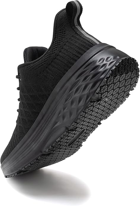 AVW Womens Non Slip Work Shoes Water Resistant Walking Sneakers Food Service Chef Kitchen Shoes