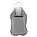 Semme 50pcs Travel Bottles Keychain Holders Set 30ml Small Squeeze Bottles with Keychain Portable Refillable Leakproof for Hand Sanitizer Lotion Toiletries Travel Camping (Grey)