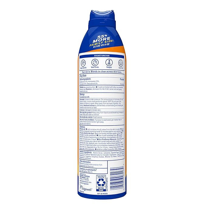 Banana Boat Sport Ultra SPF 50 Sunscreen Spray, 9.5oz, Banana Boat Sunscreen Spray SPF 50, Oxybenzone Free Sunscreen, Spray On Sunscreen, Water Resistant Sunscreen, Family Size Sunscreen, 9.5oz