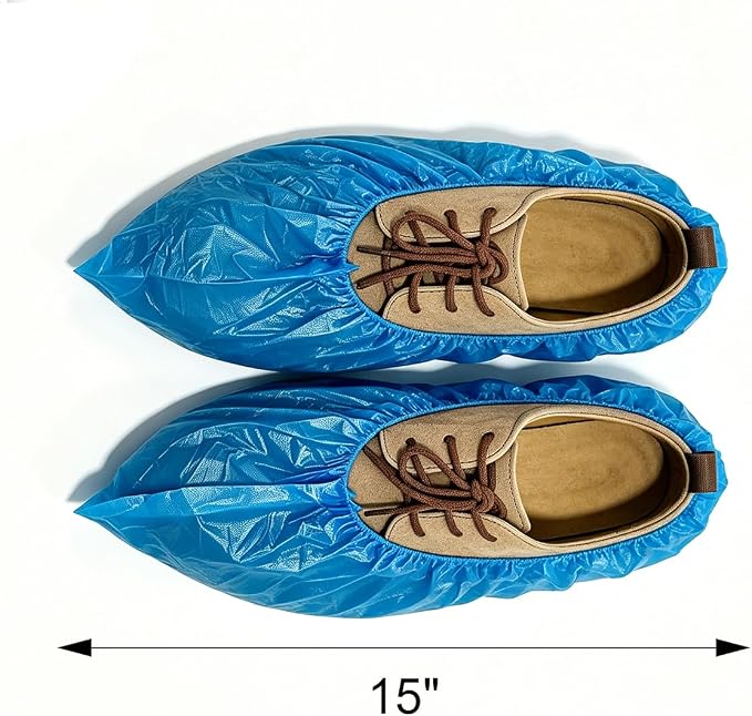 QIANSOU 1000 PCS Bulk Shoe Covers Disposable Durable Waterproof Boot Covers