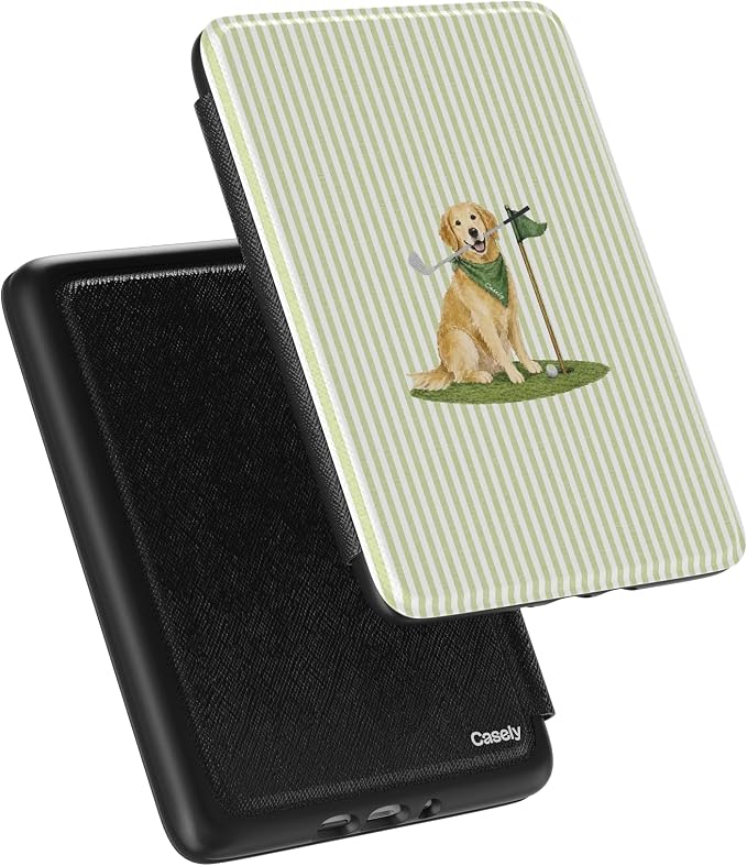 Casely Kindle Case | Clubhouse | Golden on the Green | Compatible with 7” Kindle Colorsoft and 7” Kindle Paperwhite (12th Gen)