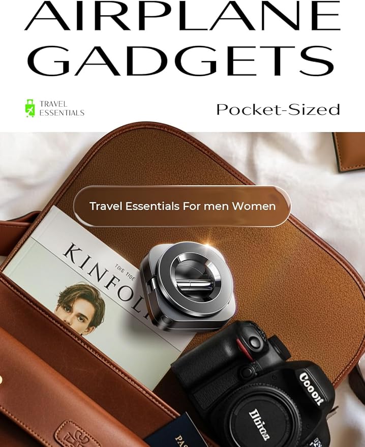 LISEN Airplane Travel Essentials for Women Men Phone Holder Cruise Must Haves International Europe Essentials Travel Size MagSafe Phone Accessories Airplane Gadgets Men Long Flight Easter Gifts