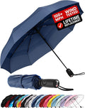 Repel Windproof Travel Umbrella - Compact & Withstands Winds up to 100MPH , Strongest Premium Auto Folding Umbrella for Rain and Sun - Durable, Light & Portable for Women & Men , Fits Backpack & Cars