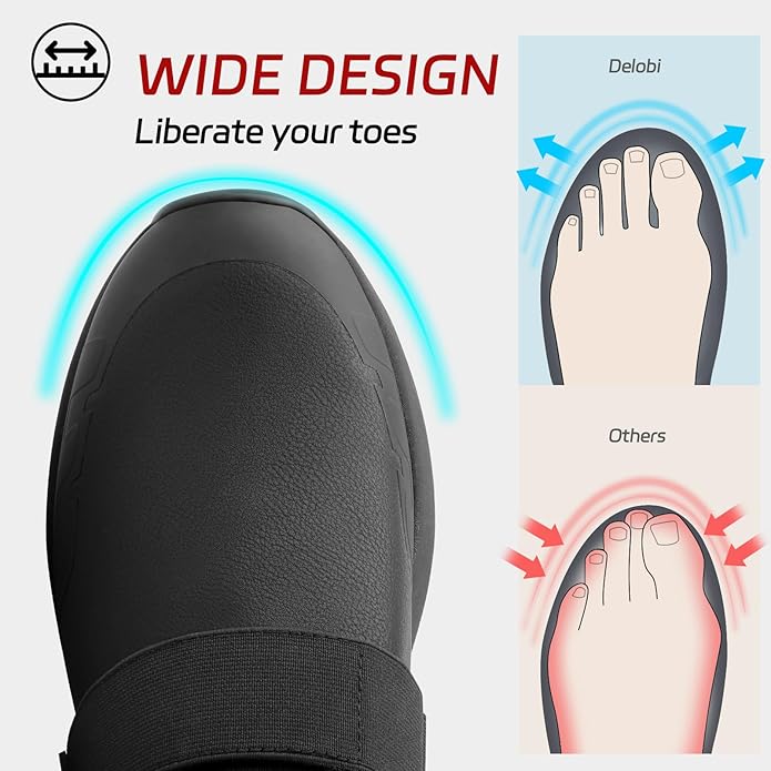 Non Slip Work Shoes for Men Slip On Food Service Kitchen Chef Restaurant Shoe Waterproof Slip Resistant Walking Sneakers Lightweight Comfortable Working Footwear Leather