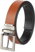 Calvin Klein Men’s Reversible Leather Belt - 2‑in‑1 Versatile Modern Style