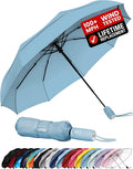 Repel Windproof Travel Umbrella - Compact & Withstands Winds up to 100MPH , Strongest Premium Auto Folding Umbrella for Rain and Sun - Durable, Light & Portable for Women & Men , Fits Backpack & Cars