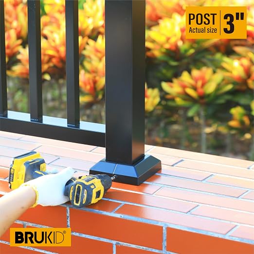 Post Base Cover, Split Type Skirt for Indoor/Outdoor Iron Deck Railing Decorative Covers (8, Post-3" Base-5")