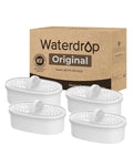 [Original] Waterdrop PF-01A Water Filter Replacement for Waterdrop Pitcher and Dispenser Filtration System, NSF Certified, Reduces Lead, PFAS, PFOA/PFOS, Last Up to 200 Gallons, 4 Pack