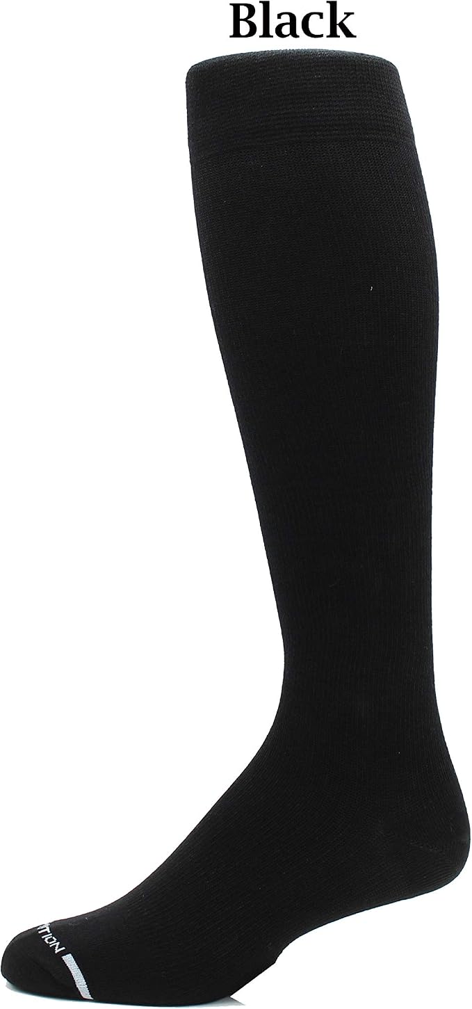 Dr. Motion 4 Pairs Men's Athletic Traveler Graduated Compression Knee High Socks
