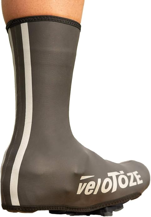 veloToze Neoprene Shoe Cover (Waterproof Cuff Included) - for Cleated Cycling Shoes - Waterproof, Windproof Neoprene Overshoes for Bike Rides in Cold Winter or Rainy Spring Weather - for Men and Women