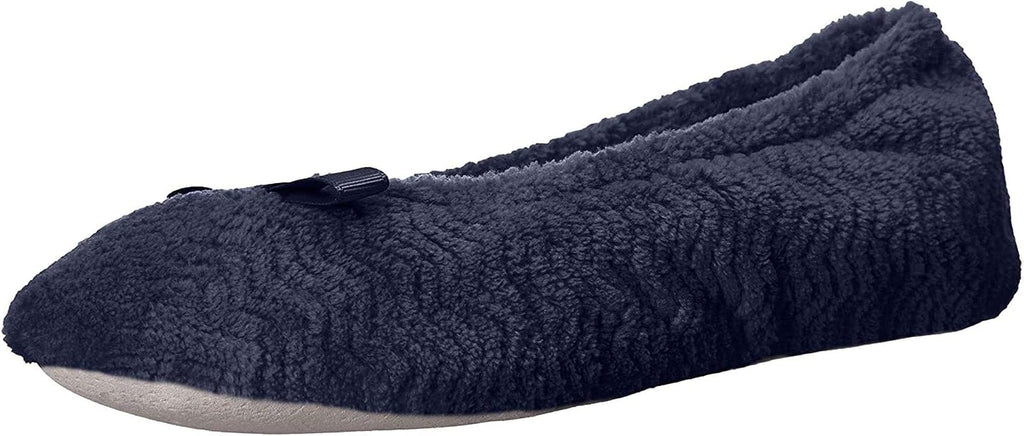Isotoner Women's Chevron Non-Slip Ballerina Slipper