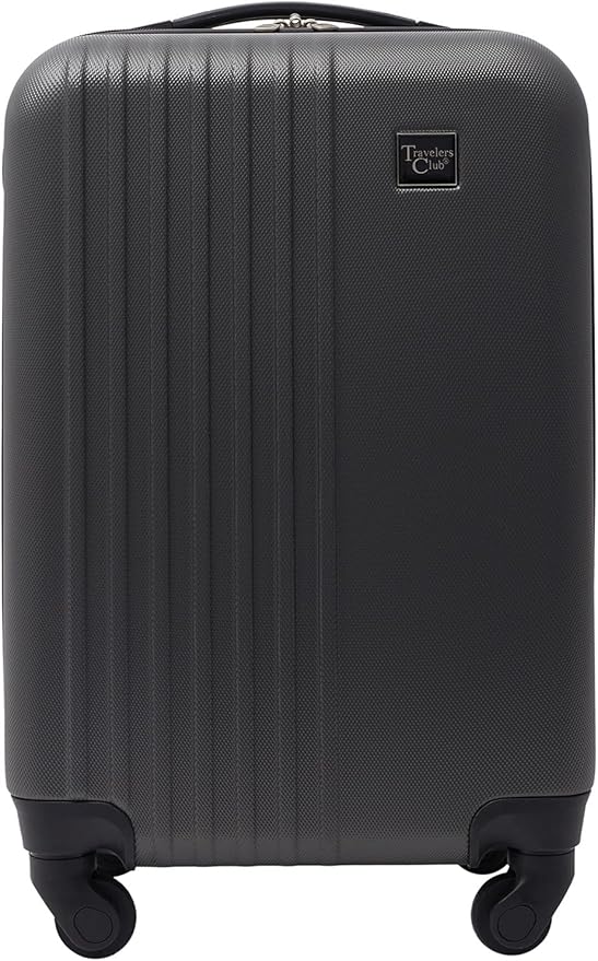 Travelers Club Cosmo Luggage, Charcoal Grey - 20 Inch, 20-Inch