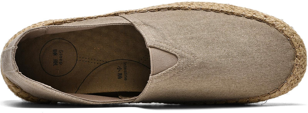 CASMAG Men's Fashion Casual Canvas Espadrille Slip-on Shoes Loafers
