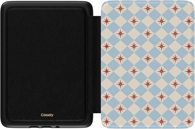 Casely 6" Kindle Case | Chelsea Checker | Starlight Tiles | Compatible with 6-inch Amazon Kindle 2024/2022 (11th Generation)