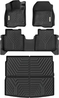 YITAMOTOR Floor Mats & Cargo Liner Fit for Honda CR-V 2026-2023, All Weather TPE Custom Fit for CRV (Gasoline & Hybrid & e:FCEV) Floor Liners with Cargo Mat (Upper Position) Full Set, Black