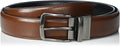 Perry Ellis Men's Portfolio Reversible Bonded Leather Stitch & Heat Crease Dress Belt
