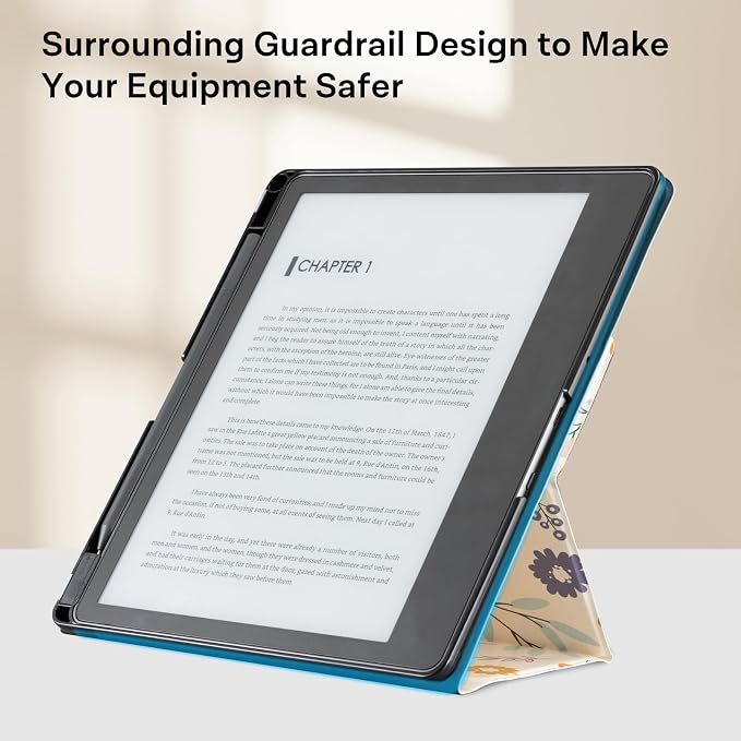 CoBak Stand Case for E-Reader case - Premium Folio Leather Cover with Pen Holder, Auto Sleep/Wake - Compatible with 10.2 Inch(2022/2024 Release)