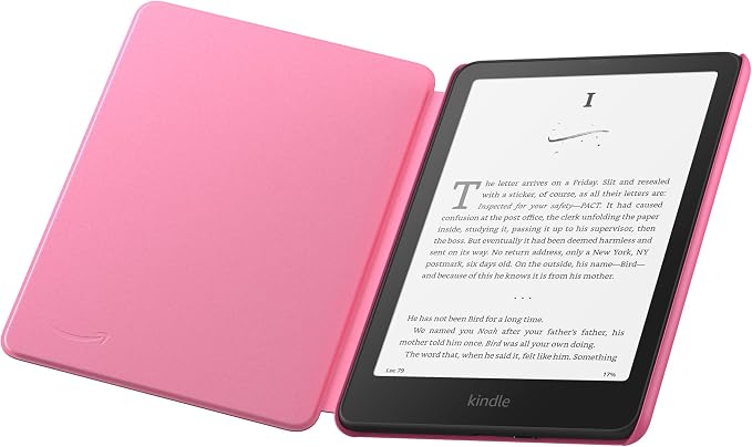 Amazon Kindle Paperwhite and Kindle Colorsoft Case, Lightweight and Water-Safe, Foldable Protective Cover - Fabric