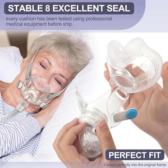 F30 Replacement Mask Cushion Medium - 2 Packs Optimized Comfort & Secure Seal Cushions Compatible with Original Frame, Masks Accessories Replacement Supplies(M)