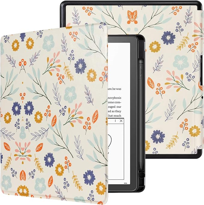 CoBak Case for Kindle Scribe - All New PU Leather Cover with Auto Sleep Wake Feature for Kindle Scribe 10.2" 2022 & 2024 Released with Pen Holder