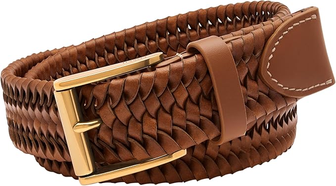 Fossil Brown Leather Belt for Men