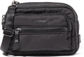 Baggallini Triple Zip Small Crossbody Bag for Women - Lightweight Convertible Fanny Pack Belt Bag