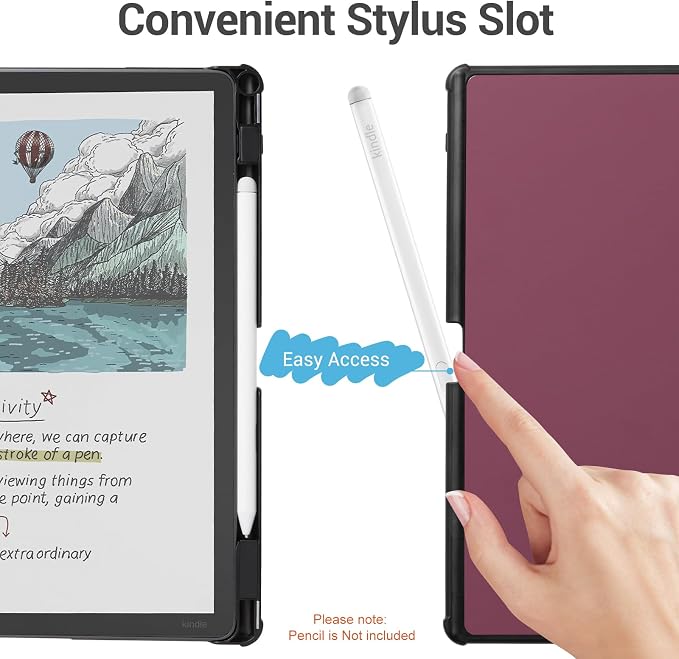 CoBak Case for 11" Kindle Scribe 3rd Generation 2025, Kindle Scribe Colorsoft - All New PU Leather Cover with Auto Sleep Wake, Pen Holder for Scribe 11" 2025 Released