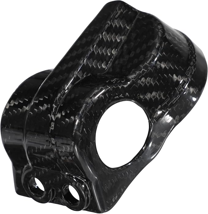Funparts Carbon Fiber Fork Shoe Guards Shock Bottom Protector Cover for SX SXF XC XCF XCW EXC EXCF TPI SIX DAYS 150 250 300 350 450 2016-2022 Dirt Bike