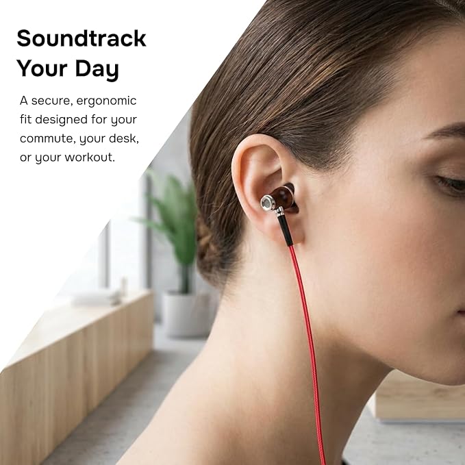 Symphonized Wired Earbuds with Microphone – Noise Isolation Ear Buds with Mic, in Ear Headphones Wire for Computer & Phone, Earphones 3.5 mm Jack