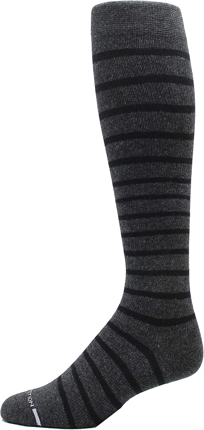 Dr. Motion 4 Pairs Men's Athletic Traveler Graduated Compression Knee High Socks