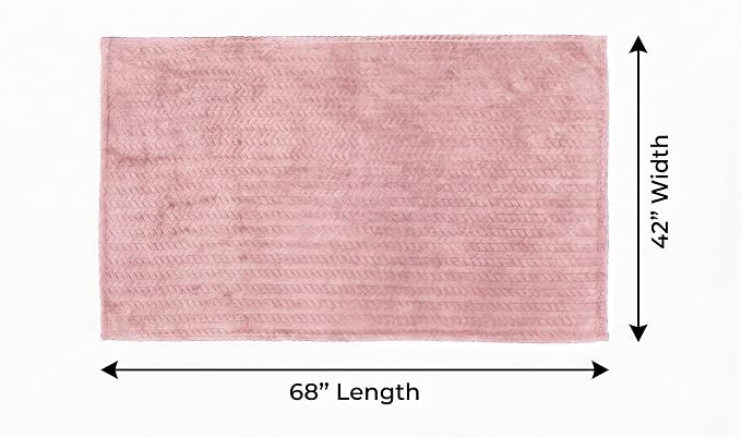 EverSnug Travel Blanket & Pillow 68x42 - Premium Ultra-Soft Microfleece 2 in 1 Compact & Packable Flight Blanket with Soft Bag Pillowcase, Hand Luggage Sleeve and Backpack Clip (Light Pink)