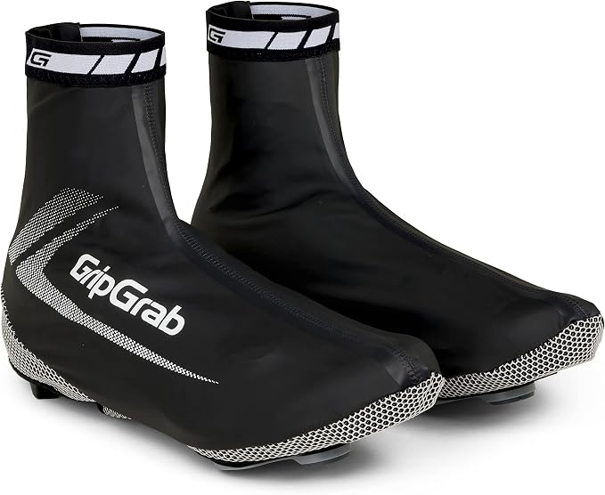 GripGrab RaceAqua Waterproof Road Bike Rain Aero Overshoes Windproof Cycling Shoe-Covers Sleek Tight Fitting Gaiters