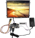 VSDISPLAY 10.4Inch IPS LCD 1024x768 Screen with Audio Controller Board & 12V DC 2A Power Adapter US Plug