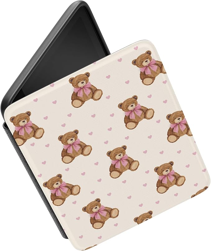 Casely Kindle Case | Cuddle Up | Teddy Bear | Compatible with 7" Kindle Colorsoft and 7" Kindle Paperwhite (12th Gen)