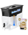 Waterdrop WFD-03L Water Filter Dispenser, TDS Reduction, 6-Stage Advanced Filtration, 35-Cup Large Capacity with 1 Filter, Reduce Chlorine, PFOA/PFOS and More for Healthier, Black