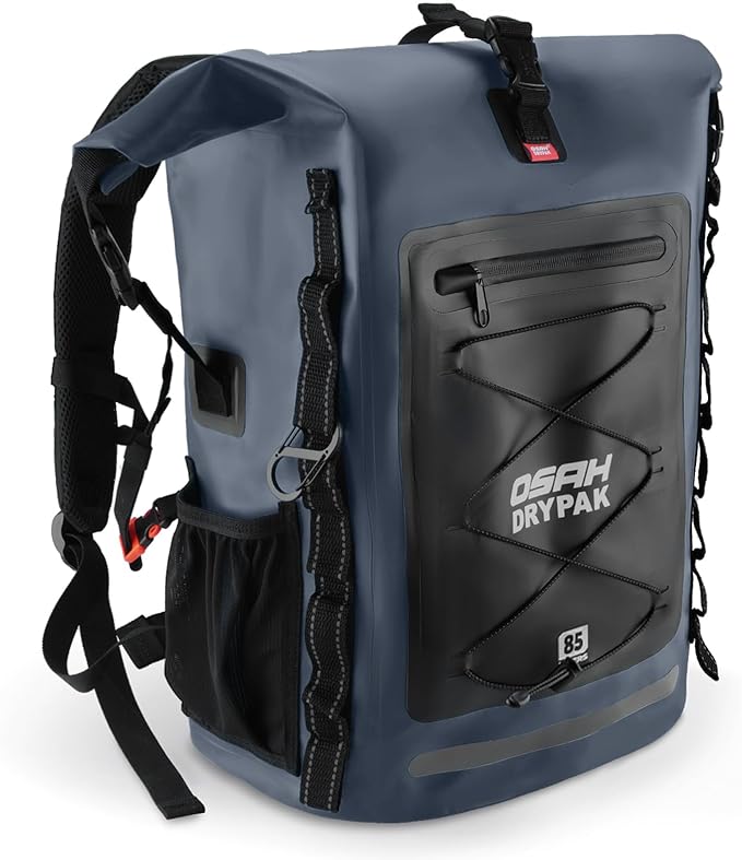 OSAH DRYPAK Waterproof Backpack Dry Bag 35L/55L/85L – Heavy Duty Roll-Top Hiking Backpack Sack Keeps Gear Dry for Travel, Kayaking, Boating, Camping, Rafting and Fishing