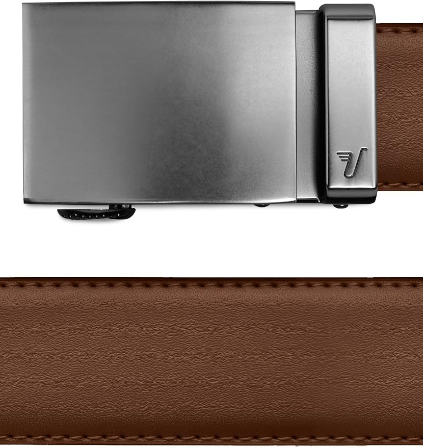 Mission Belt Men's Leather Ratchet Belt, 40mm Metal Collection