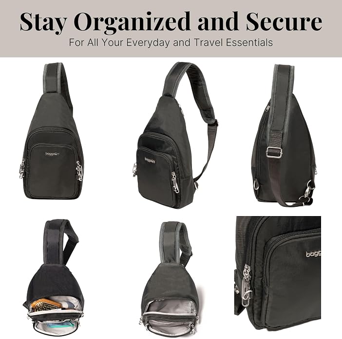 Baggallini Securtex Anti-Theft Daytripper Sling
