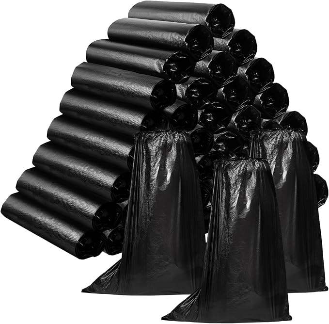 Haysandy 300 Pieces Shoe Covers Disposable Non Slip Plastic Boot Covers Long Waterproof Shoes Covers Safety Boot Shoe Covers 21.6 Inch Tall Shoe Coverings for Men Women Rainy Day Use (Black)