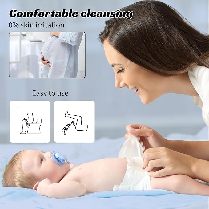Portable Bidet for Travel, VITCOCO Waterproof Electric Travel Bidet Sprayer,Rechargeable High Pressure Handheld Bidets for Personal Hygiene Cleaning,White