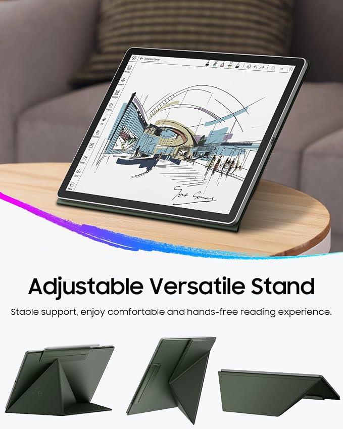 Fintie Case for 11" Kindle Scribe 2025 (3rd Gen) and Kindle Scribe Colorsoft 2025 (1st Gen), Slim Lightweight Multi-Viewing Angles Stand Detachable Magnetic Cover with Pen Buckle, Alpine Green