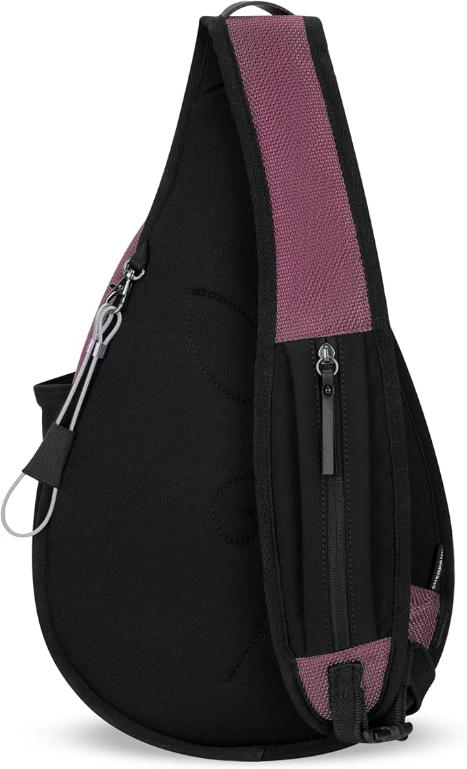 Sherpani Esprit, Anti Theft Sling Bag, Right-Handed Sling Purse, 10L Travel Bag, Crossbody Backpack, Travel Gift, Fits 10 Inch Tablet (Smoky Orchid)