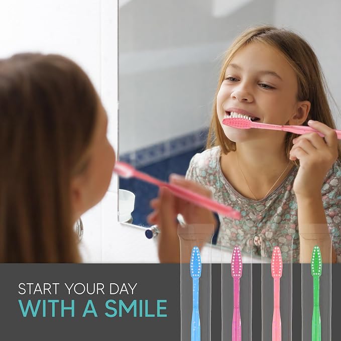 144 Pack Disposable Toothbrushes with Toothpaste Built in - Prepasted Toothbrushes Individually Wrapped - Single Use Waterless Tooth Brush with Soft Bristles - Bubblegum Flavor/Kids